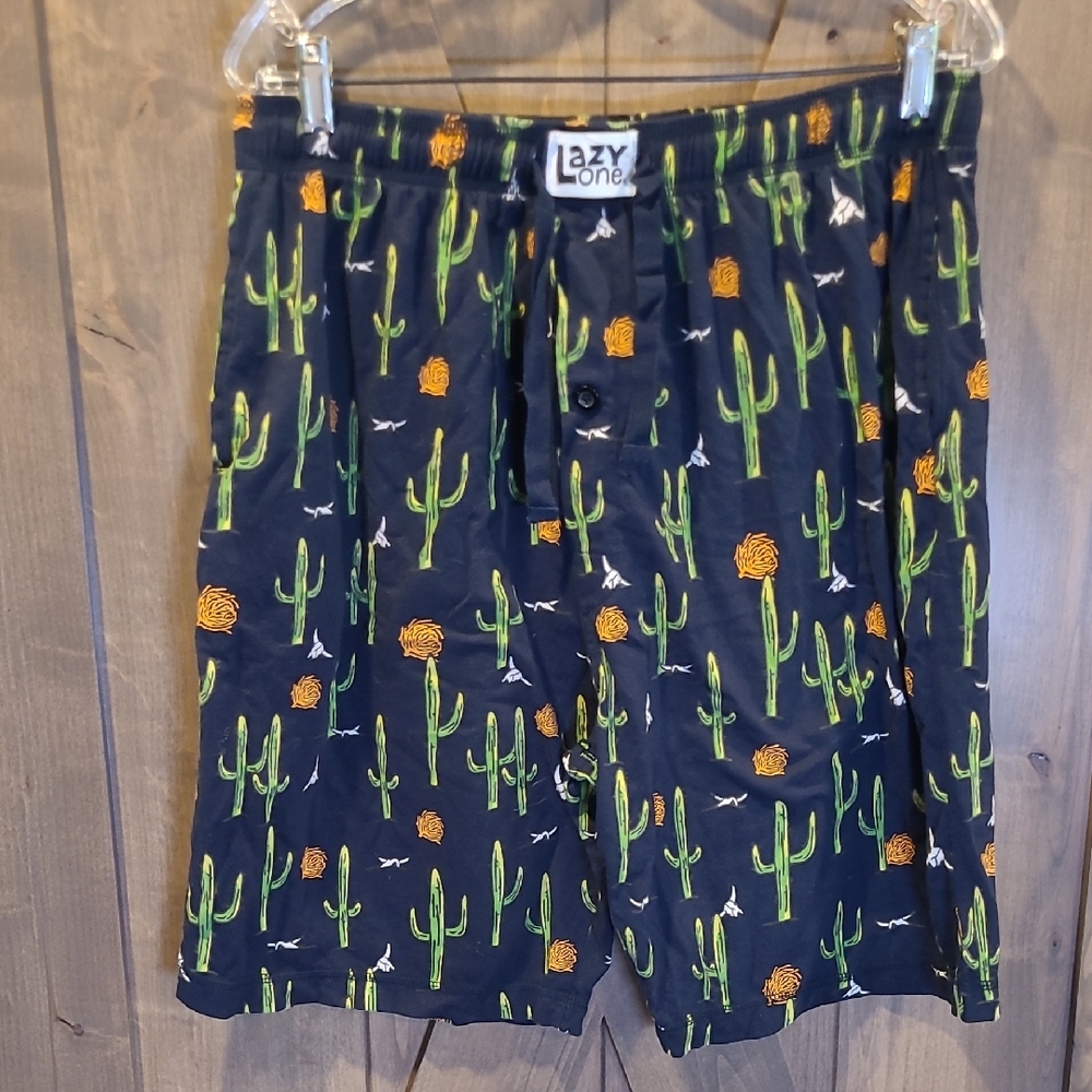 Lazy One Desert Cactus Lounge Shorts L
